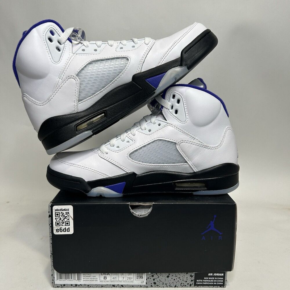 Nike Shoes Air Jordan 5 Retro “Dark Concord” 2024 - Picture 3 of 5